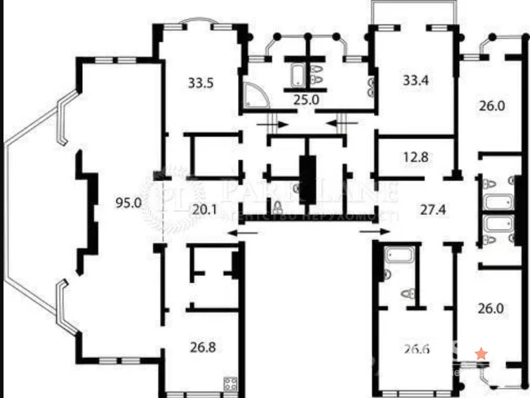 Продажа 7к квартиры в Киеве,  Грушевского Михаила ул., 9А 1