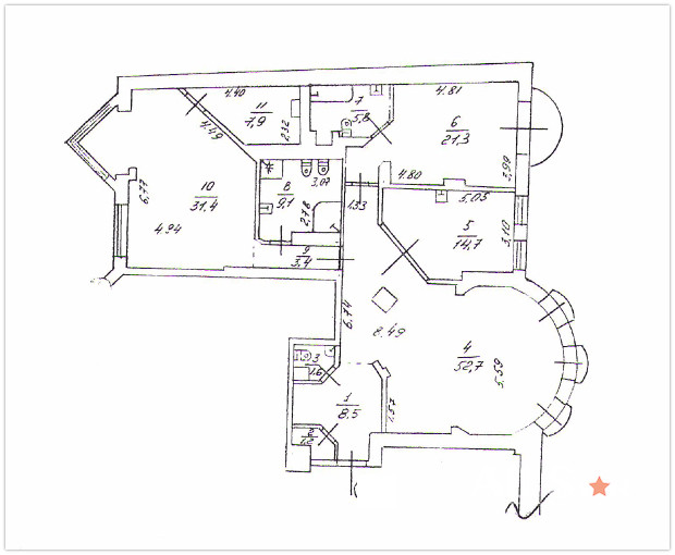 Аренда 3к квартиры в Киеве,  Шелковичная ул., 22 19