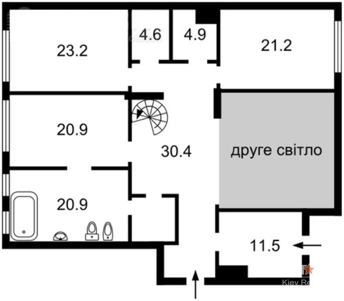 Аренда 7к квартиры в Киеве,  ЖК Творец, Коновальца ул. (Щорса ул.), 32А 11