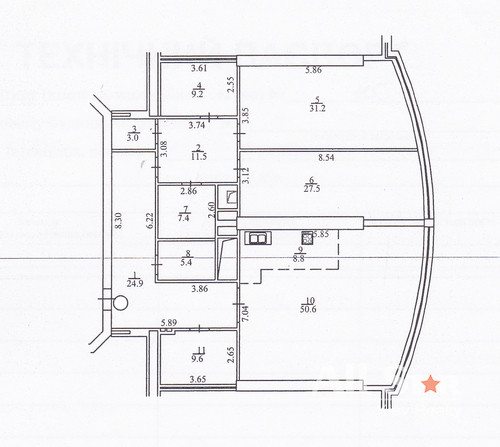 Аренда 3к квартиры в Киеве,  ЖК Карнеги Тауер, Кловский спуск, 7 18