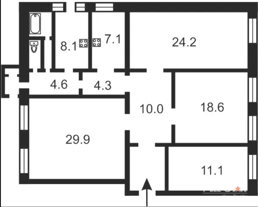 Продажа 4к квартиры в Киеве,  Софиевская ул., 23 6