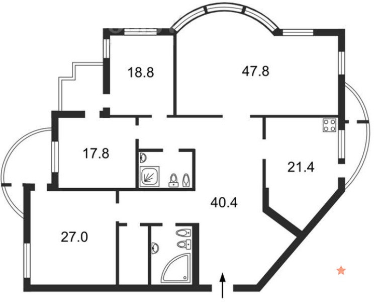 Аренда 4к квартиры в Киеве,  Старонаводницкая ул., 13 1